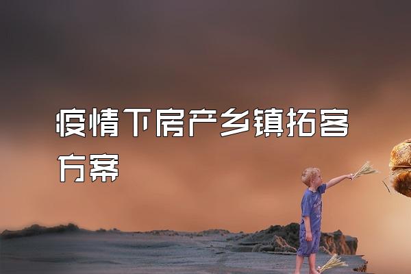 疫情下房产乡镇拓客方案