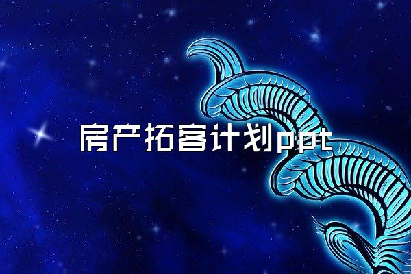房产拓客计划ppt