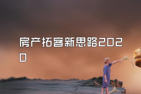 房产拓客新思路2020