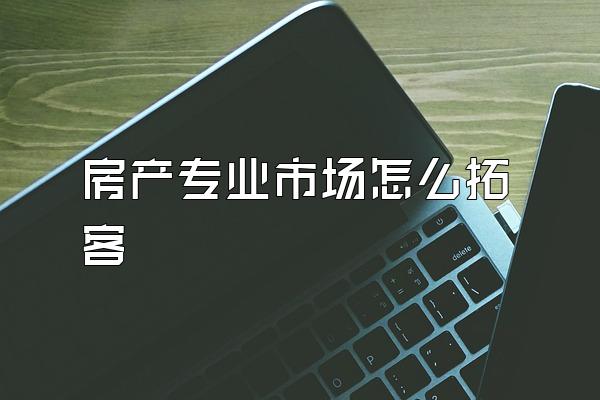 房产专业市场怎么拓客
