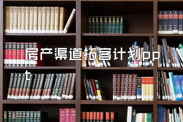 房产渠道拓客计划ppt