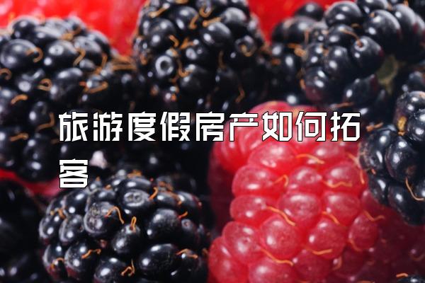 旅游度假房产如何拓客