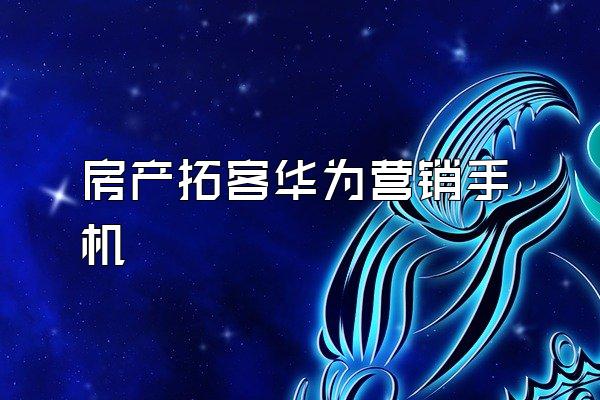 房产拓客华为营销手机