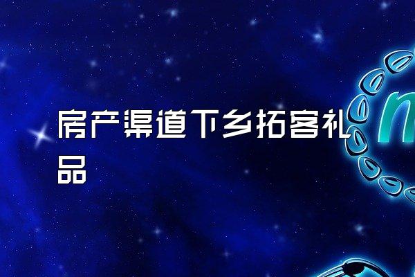 房产渠道下乡拓客礼品