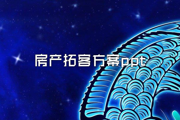 房产拓客方案ppt