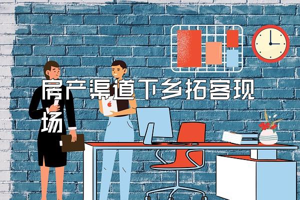 房产渠道下乡拓客现场