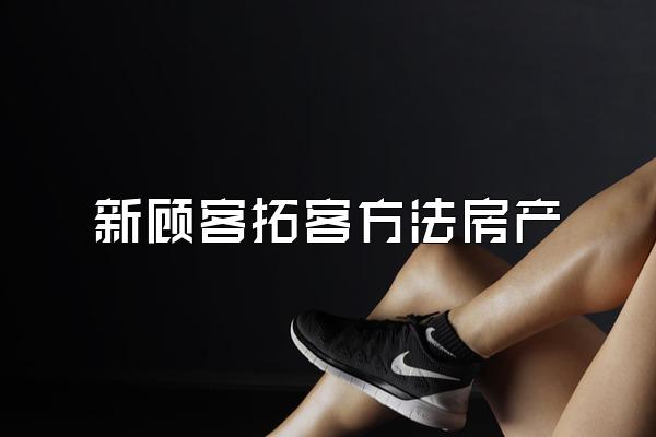 新顾客拓客方法房产