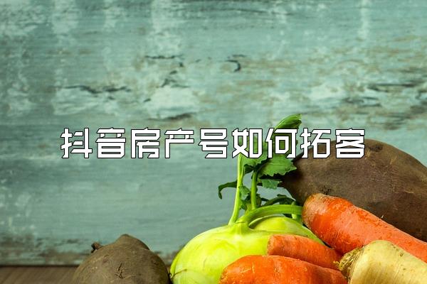抖音房产号如何拓客