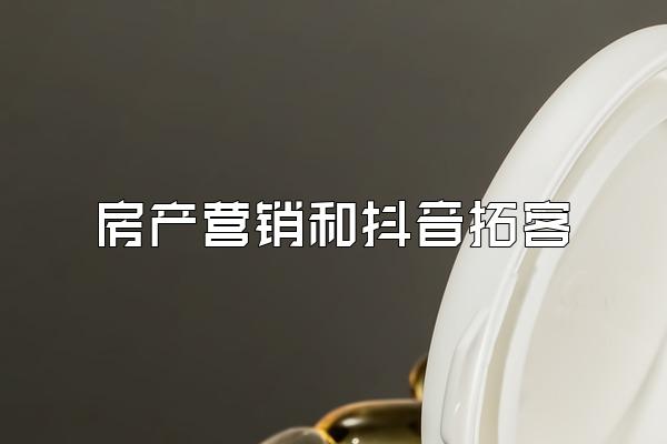 房产营销和抖音拓客