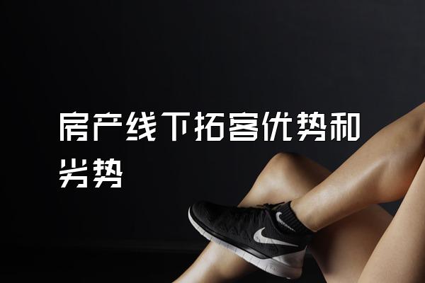 房产线下拓客优势和劣势