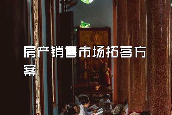 房产销售市场拓客方案