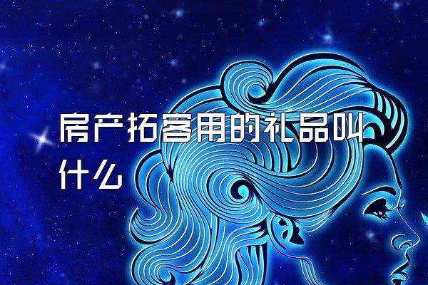 房产拓客用的礼品叫什么